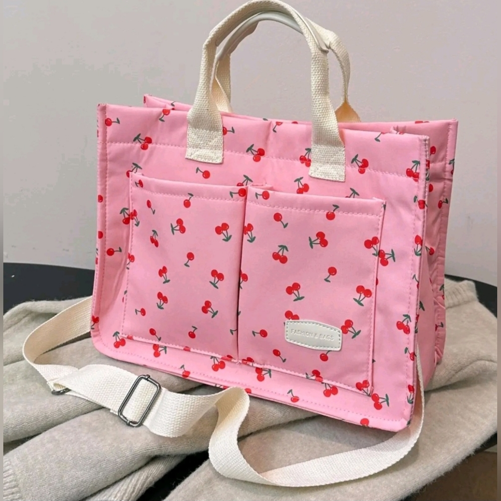 SHIPS FEB 11TH! CHERRY DESIGN TOTE.